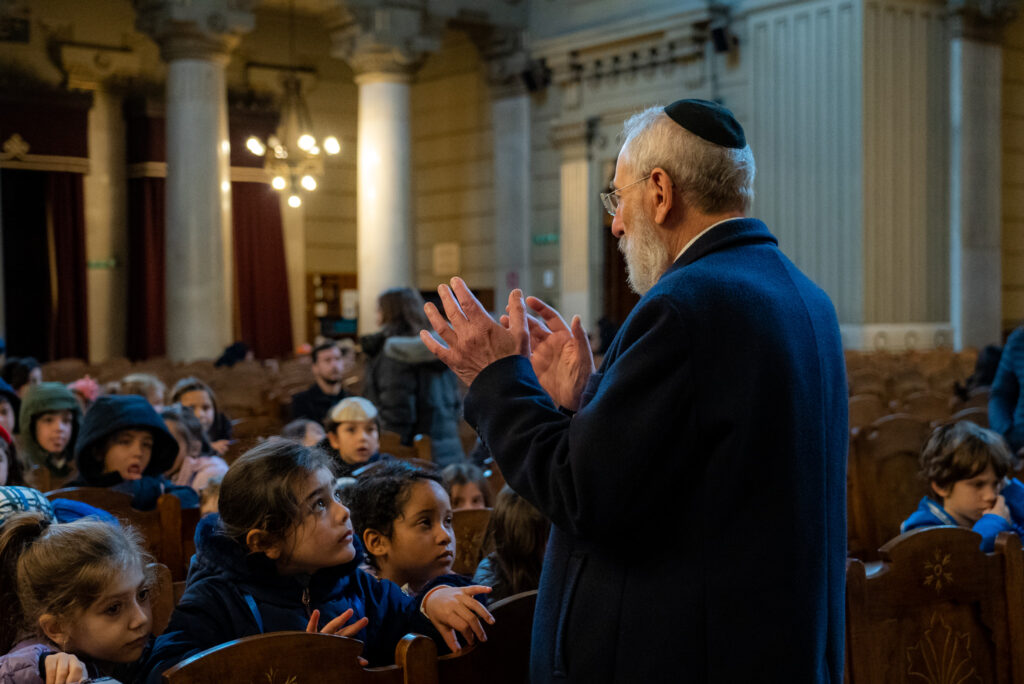 I bambini de La Maisonnette incontrano il Rabbino capo della Comunità Ebraica di Roma